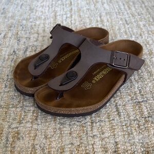 Birkenstock Dark Brown Thong Sandals